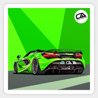 Custom McLaren 720s Illustration Sticker